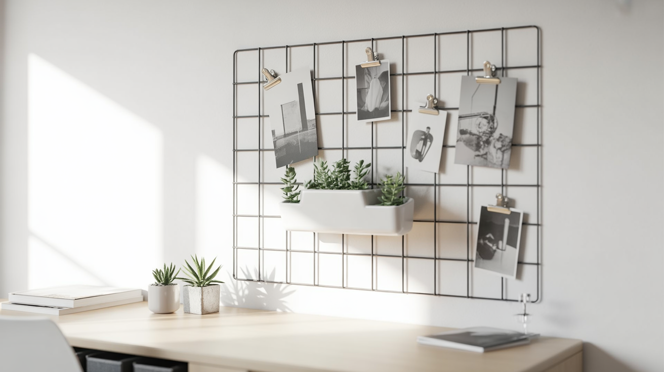 Wire Wall Grid Organizer