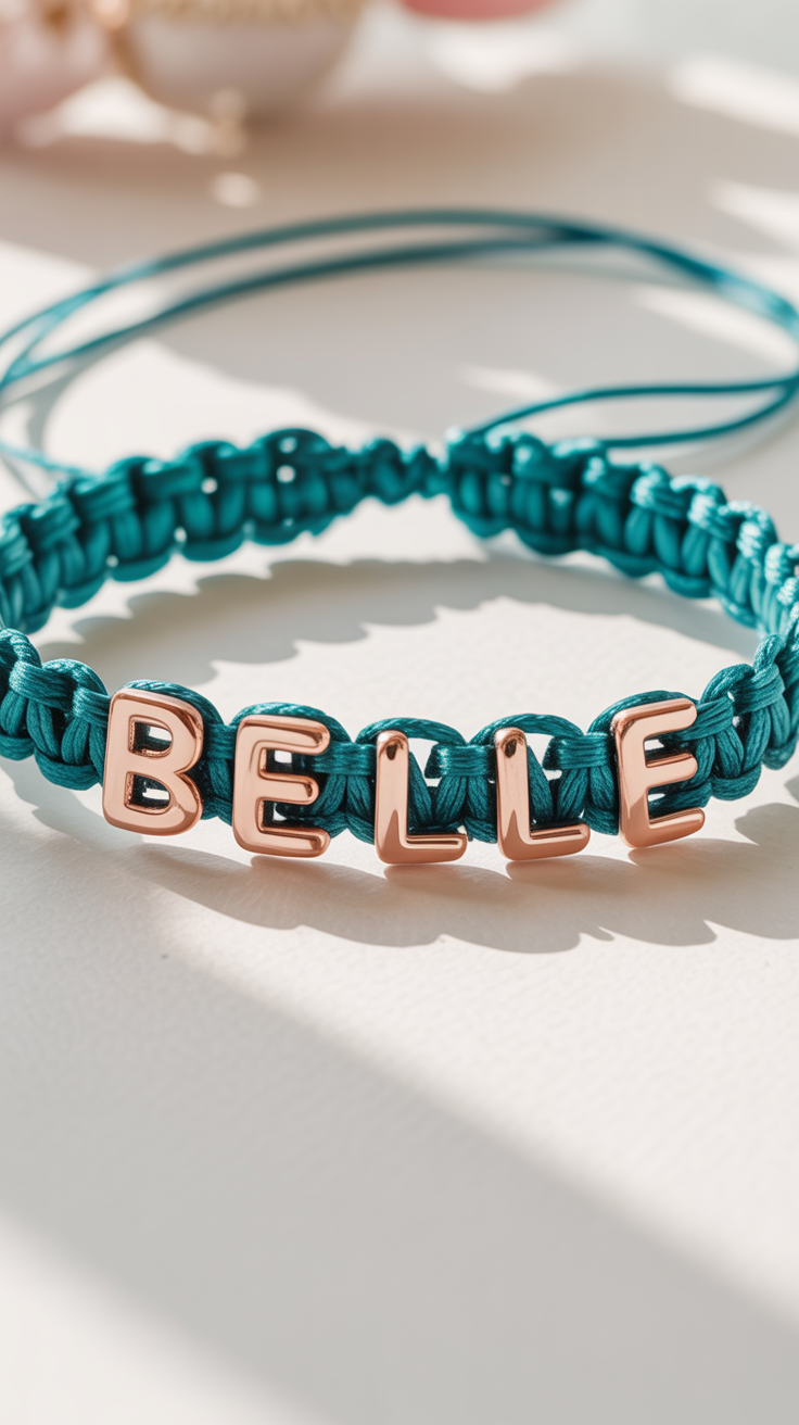 Beaded Name or Initial Design