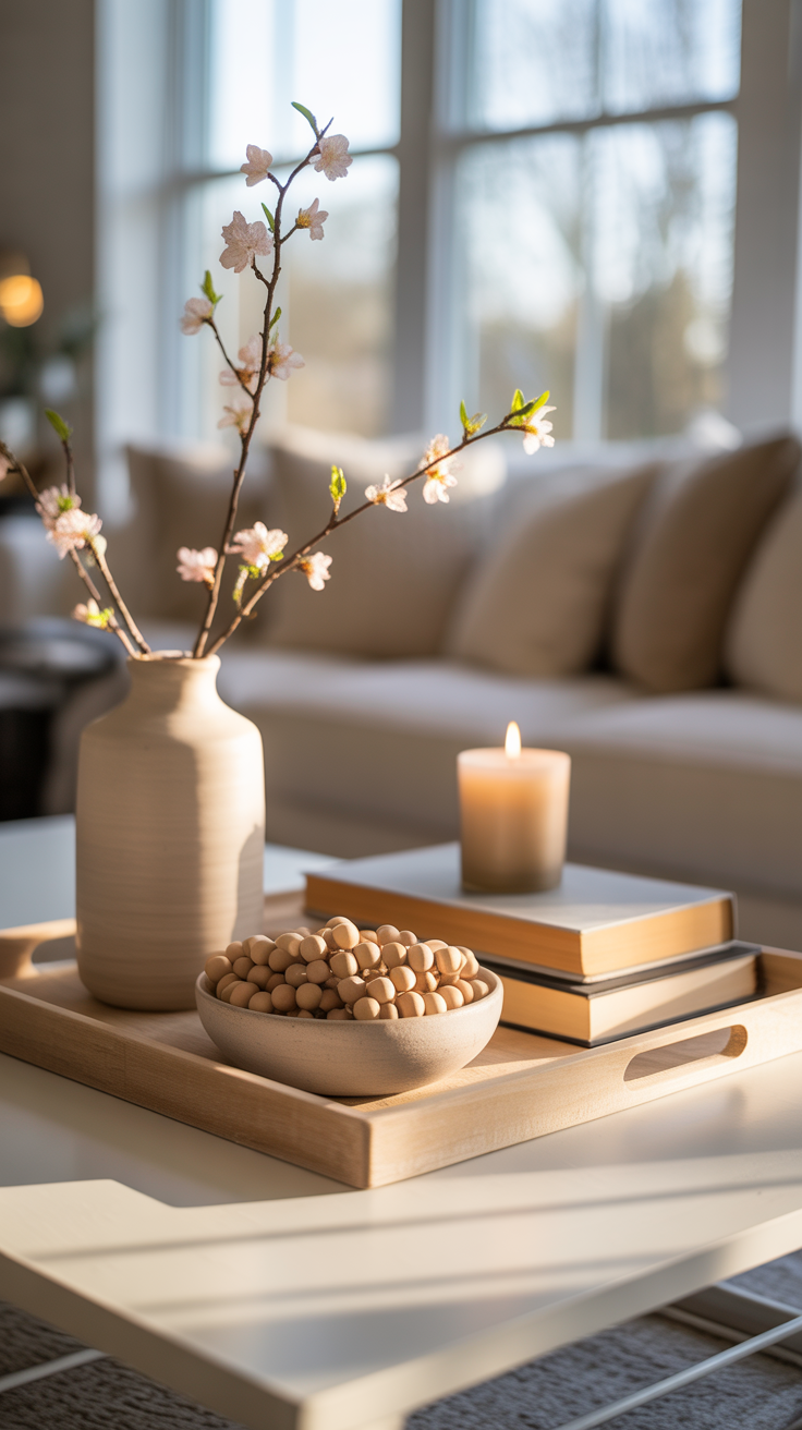 Spring Coffee Table Decor Ideas to Instantly Refresh Your Living Room (Easy & Aesthetic Tips)