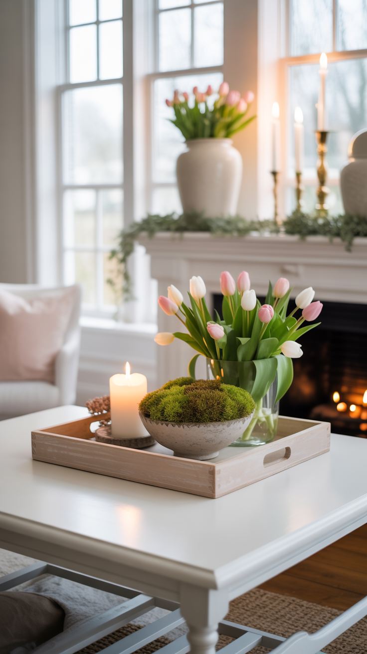 Spring Coffee Table Decor Ideas