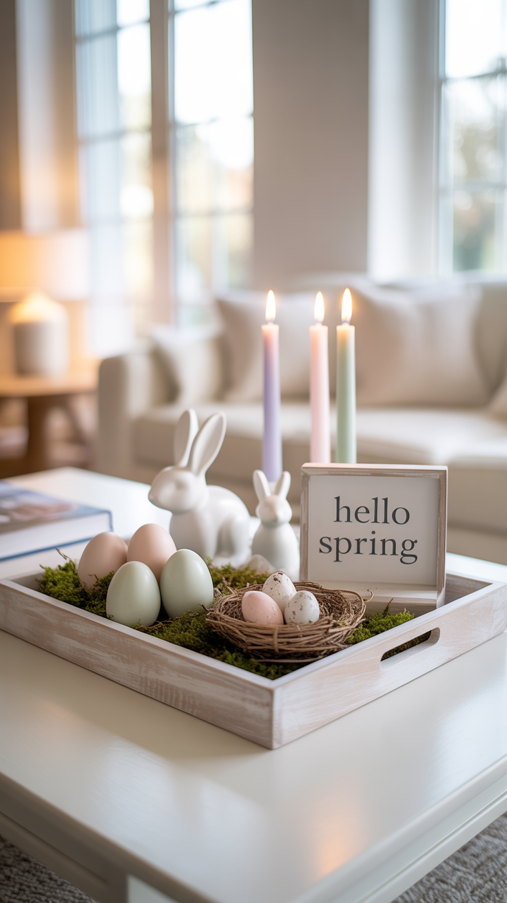 Spring Coffee Table Decor Ideas