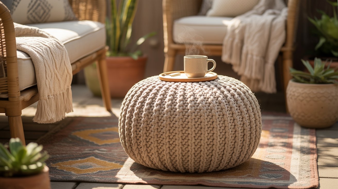 Outdoor Pouf Ottoman