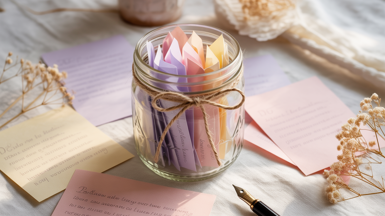 Memory Jar Filled with Love Notes