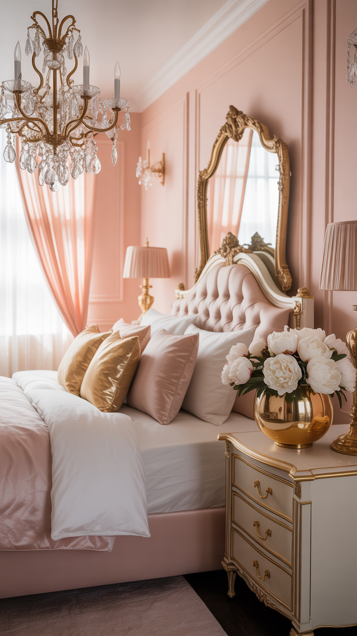 The Blush and Gold Elegance